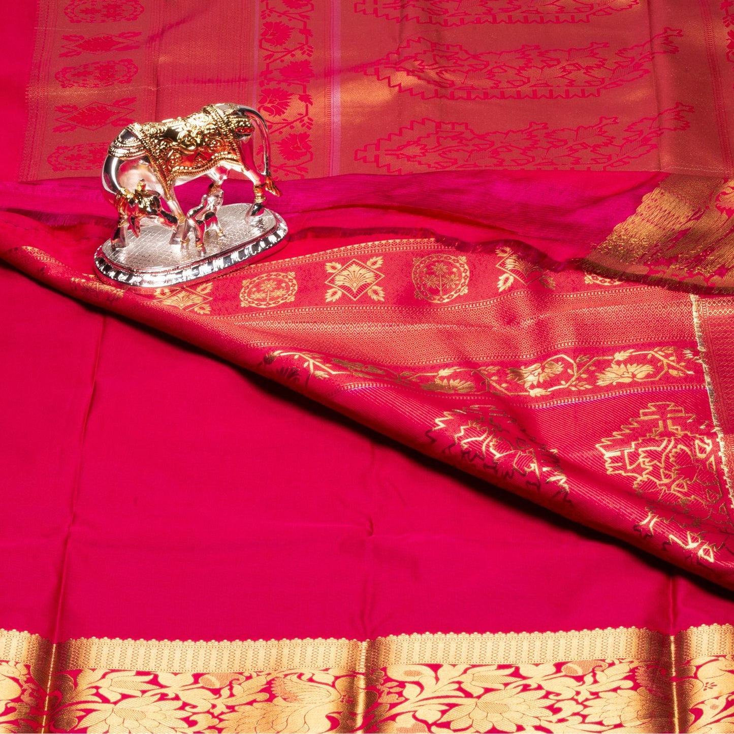 Kanchipuram Zary Dark Purple Silk Saree | KA10108