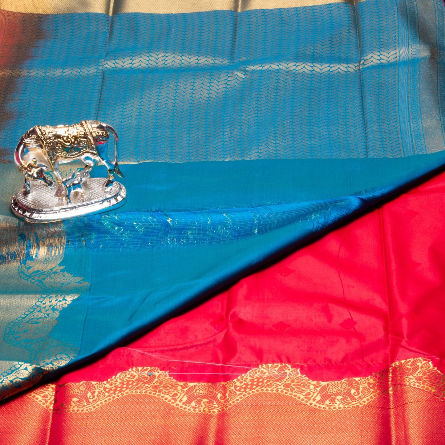 Kanchipuram Zary Red Silk Saree | KA10109