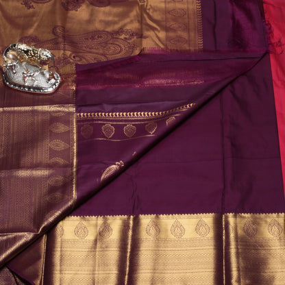 Kanchipuram Pure Ruby Red Silk Saree	 | KA10223