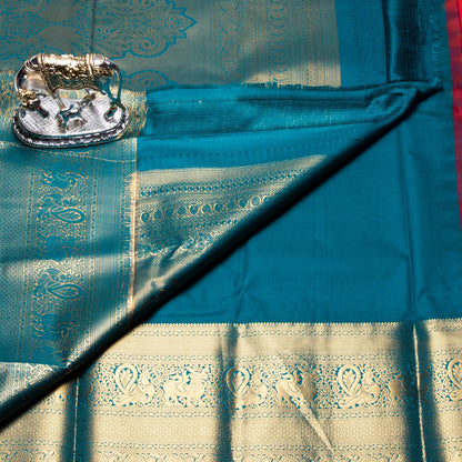 Kanchipuram Pure Red Silk Saree | KA10156