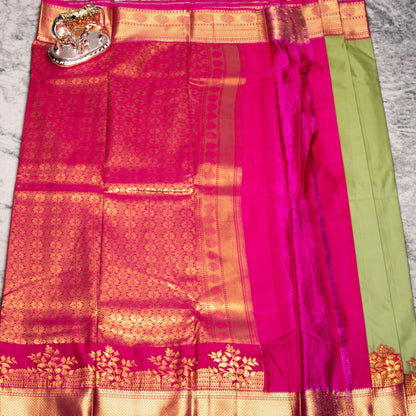 Kanchipuram Traditional Mint Silk Saree | KA10151