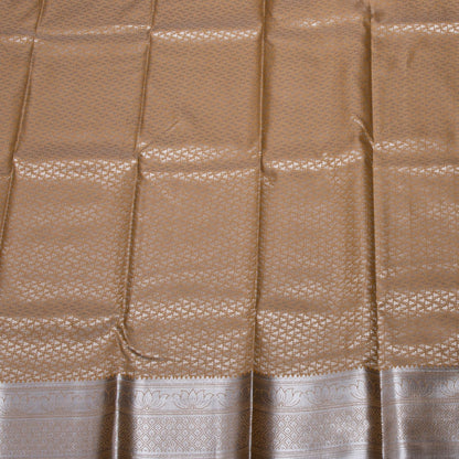 Silver Butta Light Wheat Silk Saree | KA10057