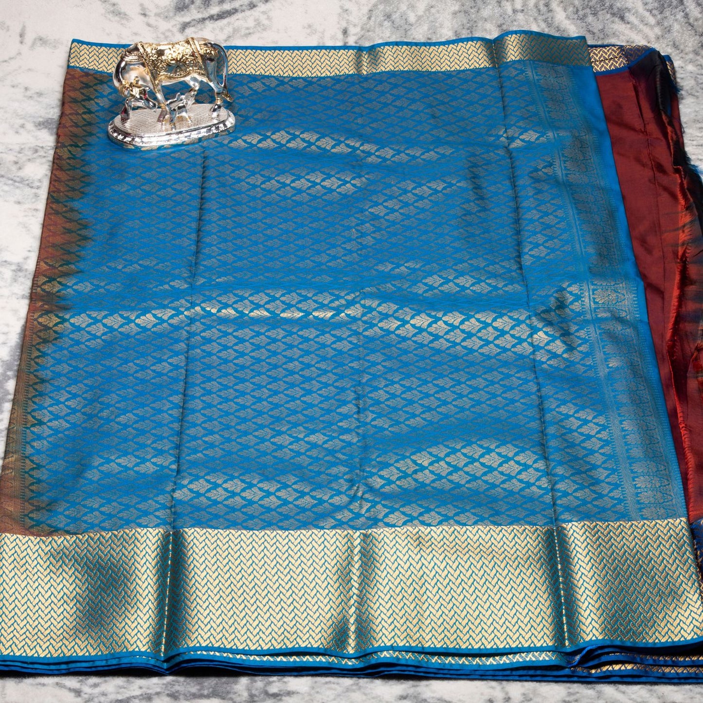 Kanchipuram Traditional Wine Silk Saree | KA10125