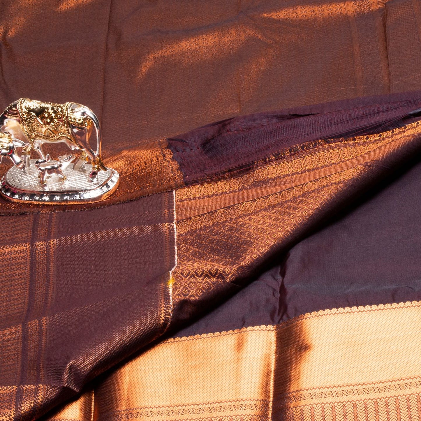 Kanchipuram Zary Deep Sky Blue Silk Saree | KA10105