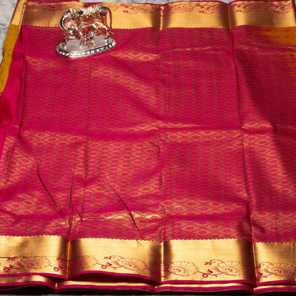 Kanchipuram Traditional Medallion Silk Saree | KA10131