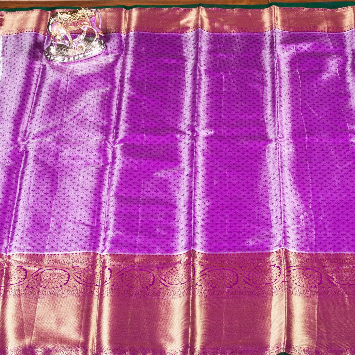 Kanchipuram Tissue Baby Blue Silk Saree | KA10172
