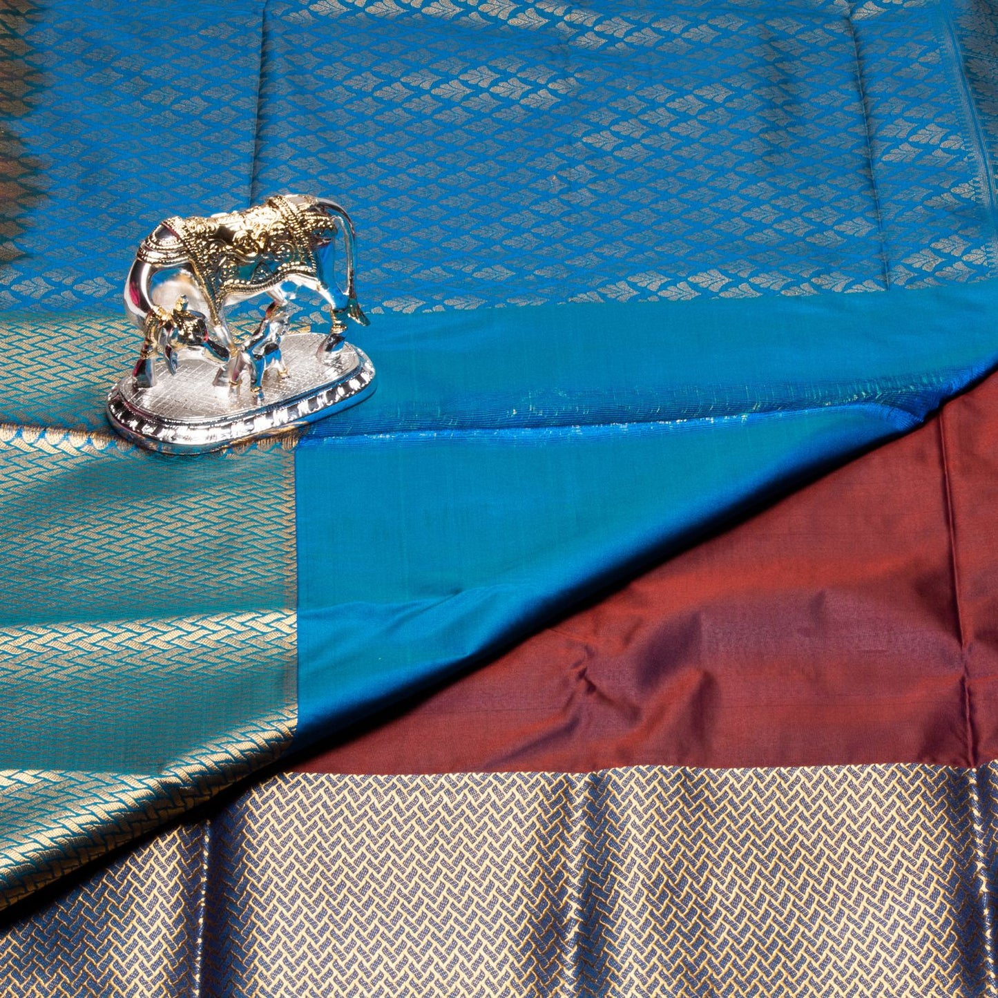 Kanchipuram Traditional Wine Silk Saree | KA10125