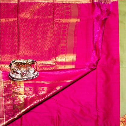 Kanchipuram Traditional Mint Silk Saree | KA10151