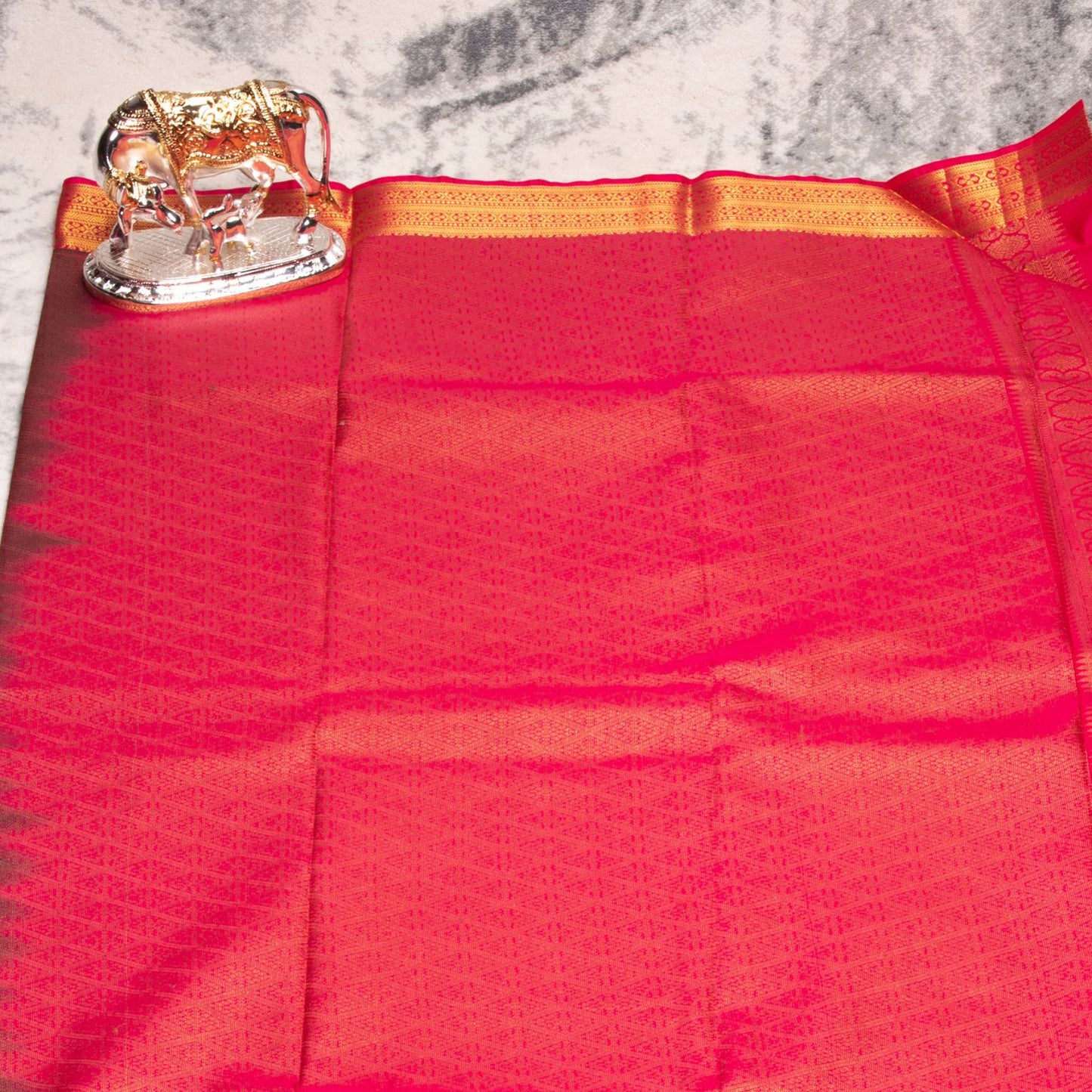 Kanchipuram Traditional Hunter Green Silk Saree | KA10129