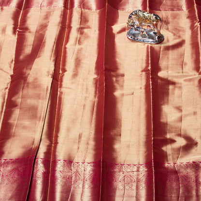 Kanchipuram Tissue Golden Silk Saree | KA10169