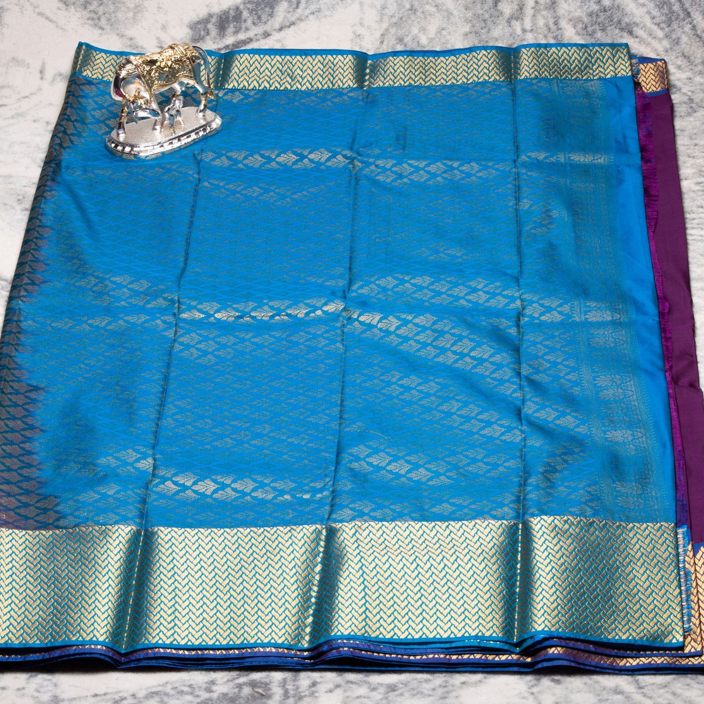 Kanchipuram Traditional Purple Silk Saree | KA10124