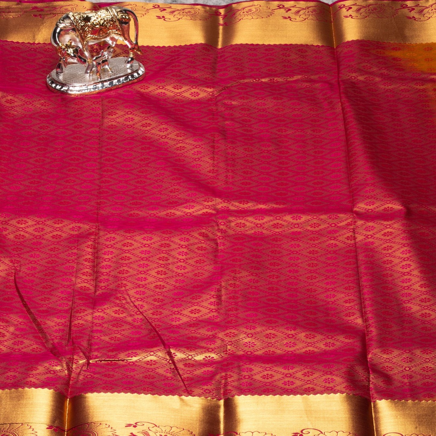 Kanchipuram Traditional Medallion Silk Saree | KA10131