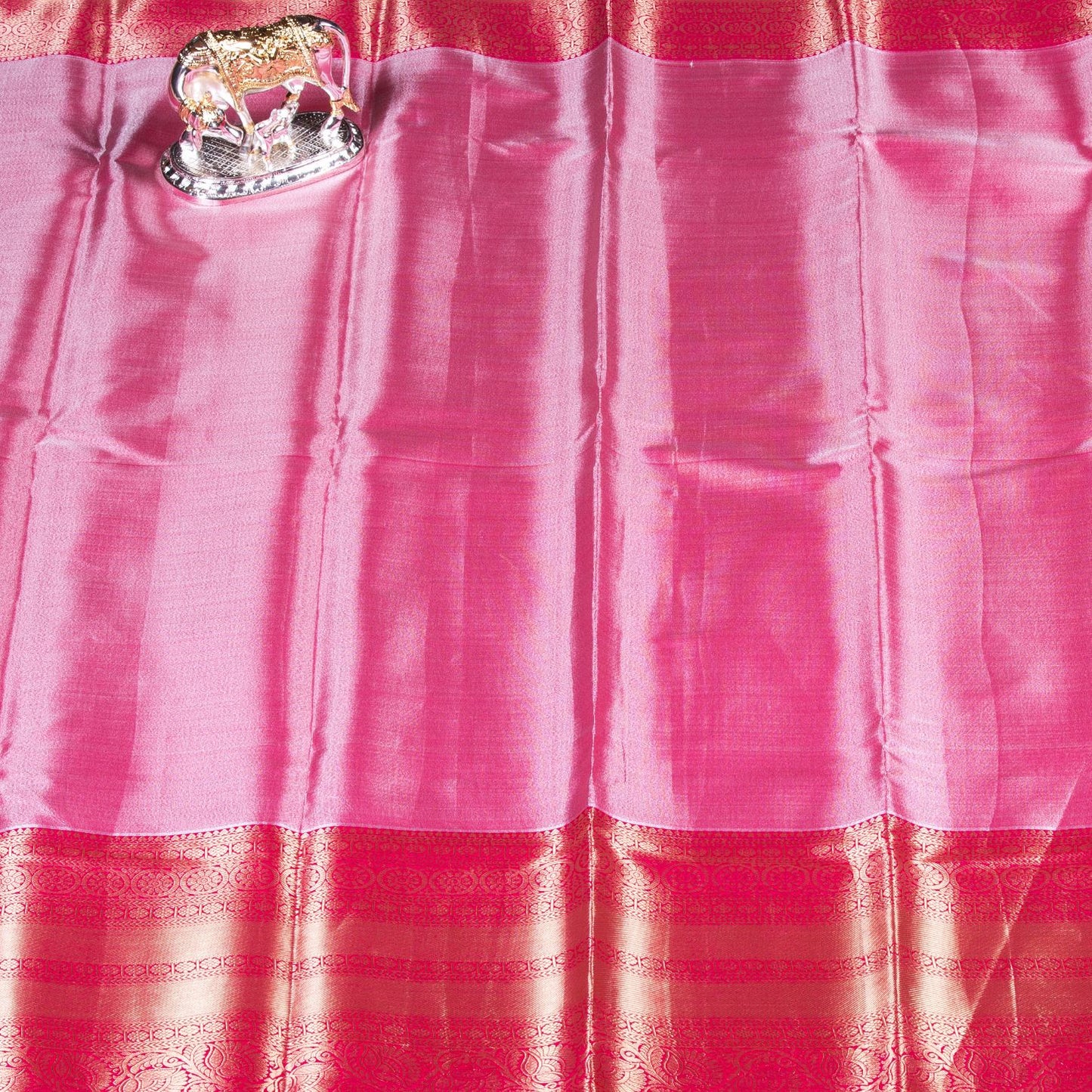 Kanchipuram Tissue Golden Shade Silk Saree	| KA10171