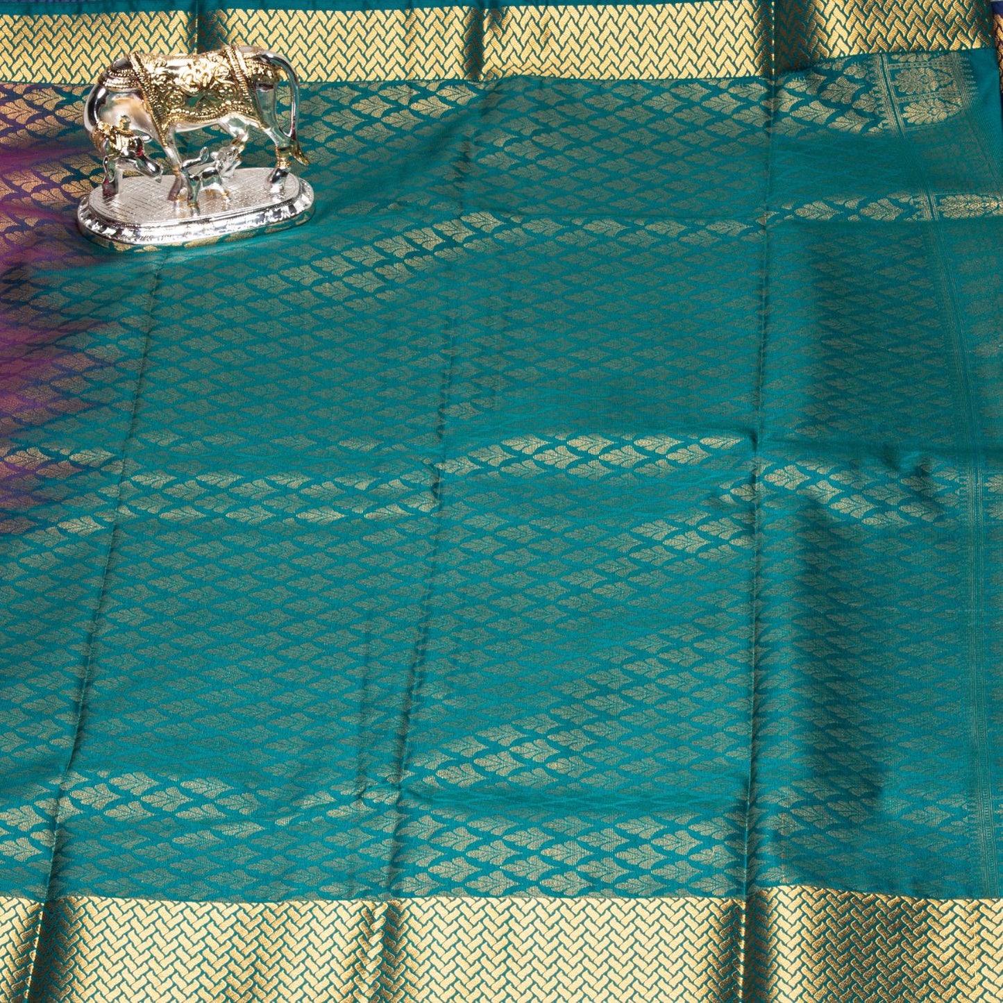 Kanchipuram Traditional Chinese Purple silk saree | KA10122