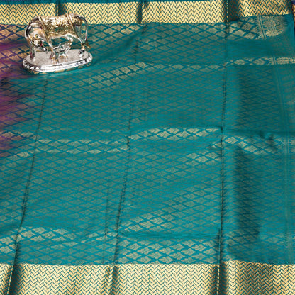 Kanchipuram Traditional Chinese Purple silk saree | KA10122