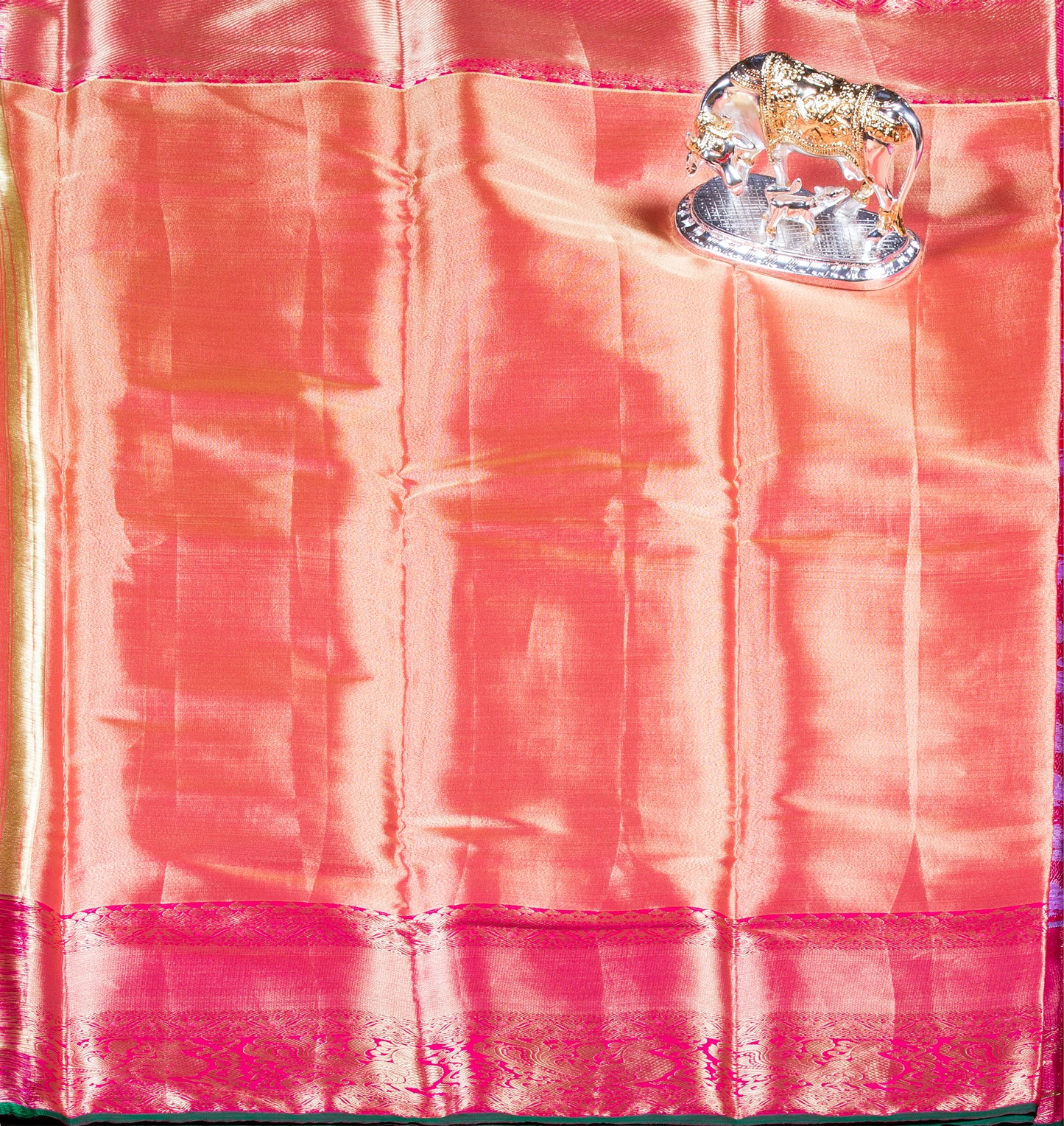 Kanchipuram Tissue Golden Lavender Silk Saree | KA10178