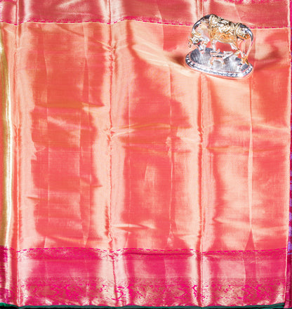 Kanchipuram Tissue Golden Lavender Silk Saree | KA10178